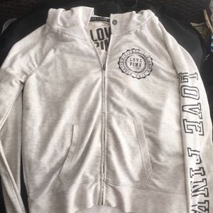 Victoria’s Secret Pink white hoodie
